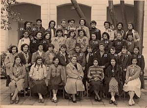 SIDI BEL ABBES COLLEGE MODERNE DE JEUNES FILLES 1957 4 EME M2 MELLE YELLES